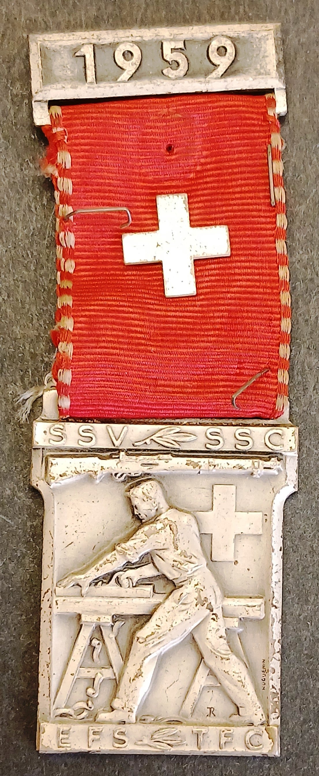 Medaglia Der Wehrhafte Schweizer an der Arbeit Suisse au travail 1959 - GTTS268