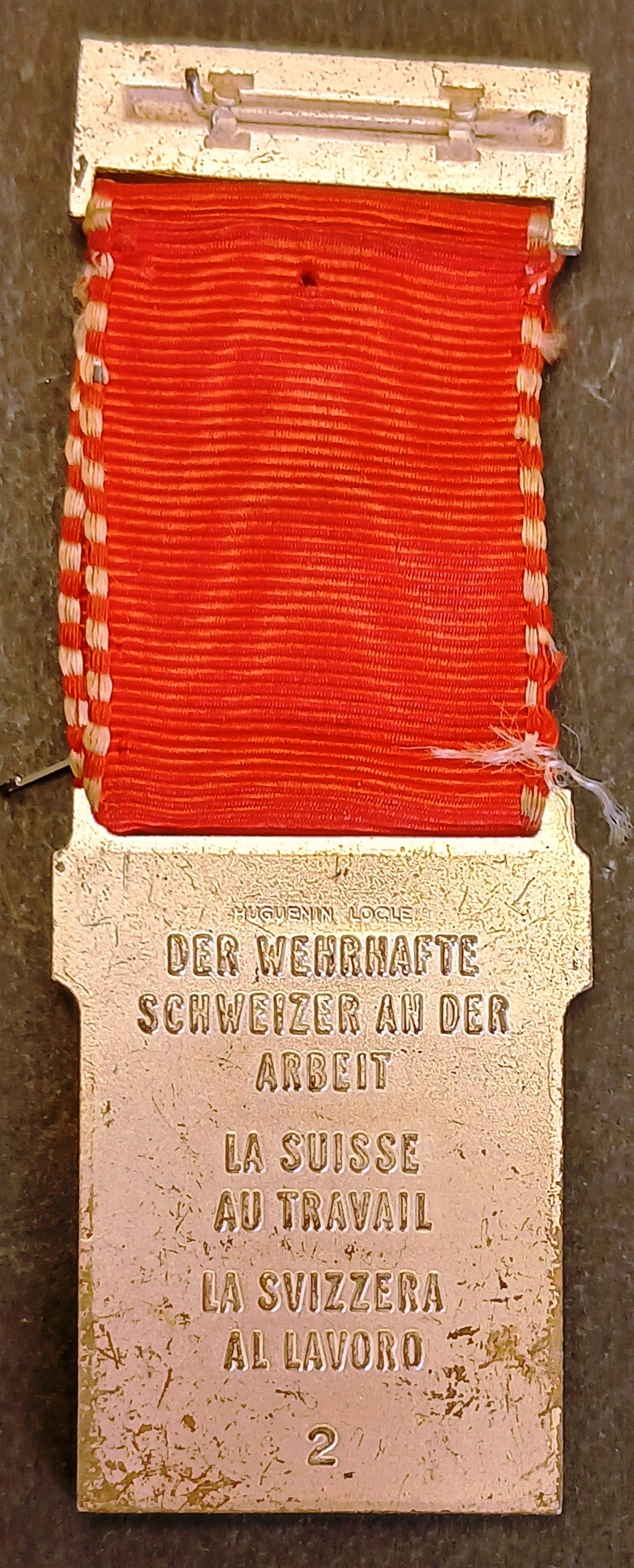 Medaglia Der Wehrhafte Schweizer an der Arbeit Suisse au travail 1959 - GTTS268