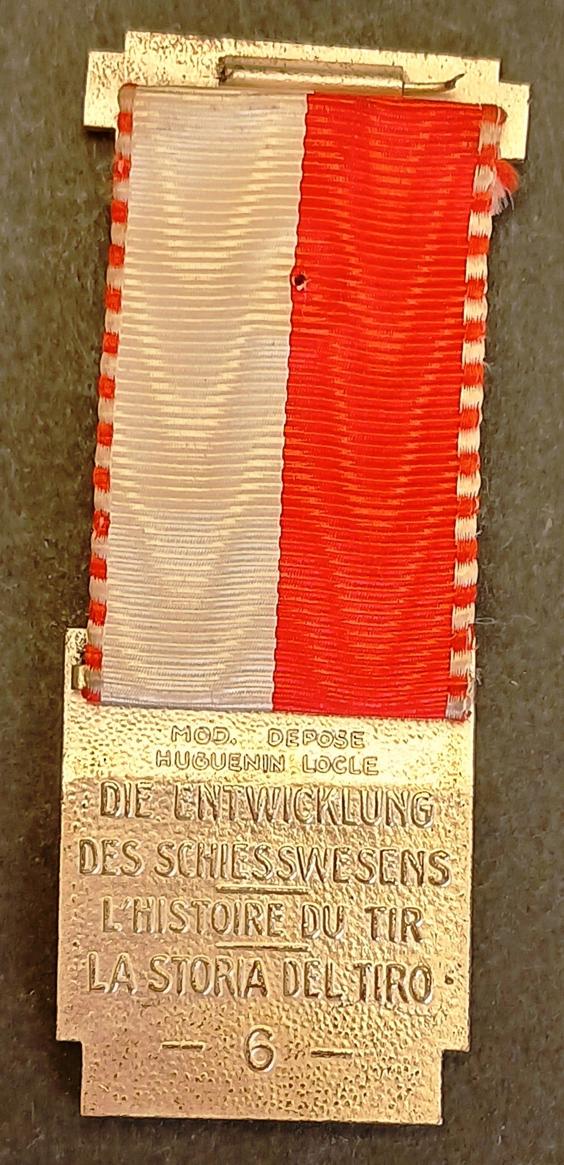 Medaglia Die Entwicklung des Schiesswesens - L'Histoire du Tir 1953 - GTTS269