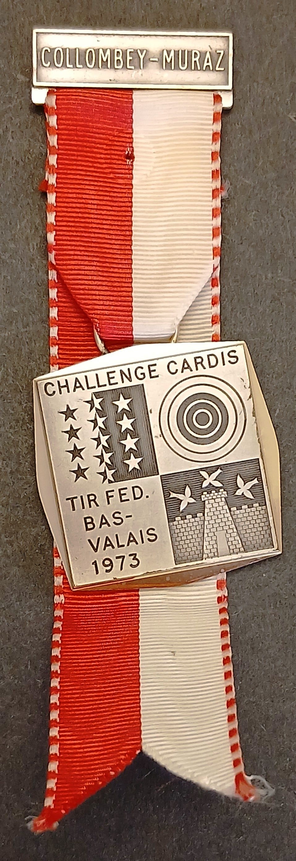 Medaglia Challenge Cardis - Tir. Fed. Bas-Valais 1973 - nastrino - GTTS272