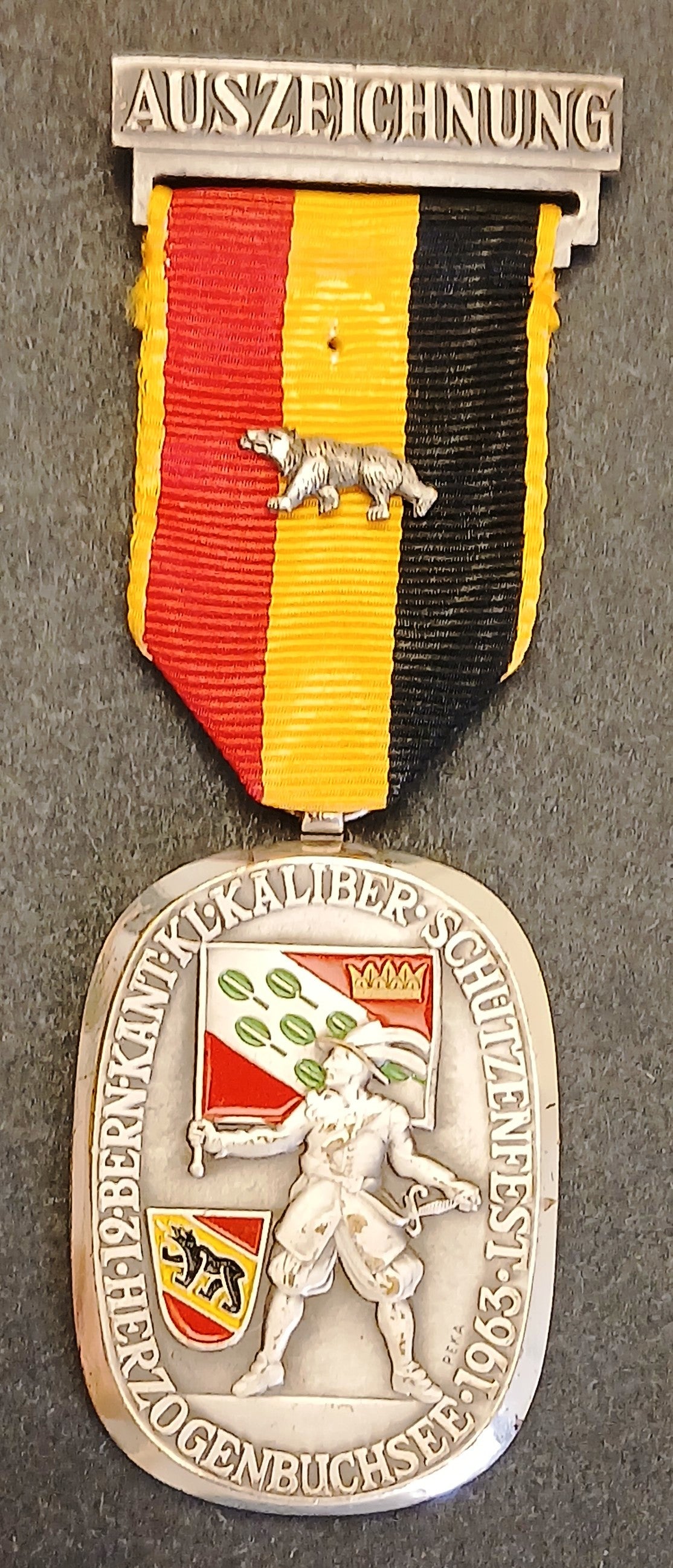 Medaglia Auszeichnung 12 Bern Kant KL Kaliber Sch. Herzogenbuchsee 1963- GTTS277