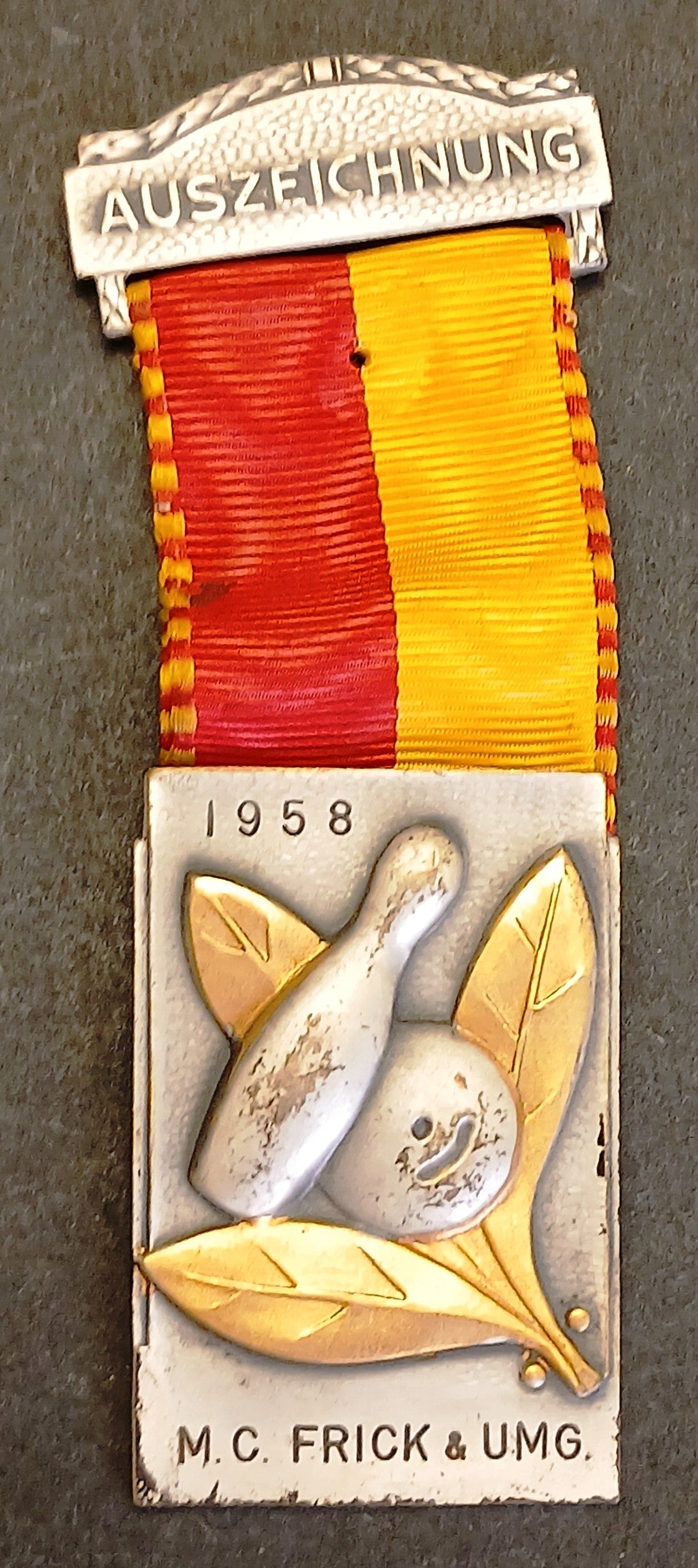 Medaglia Auszeichnung - 1958 - M.C. Frick & Umg - nastrino - GTTS282