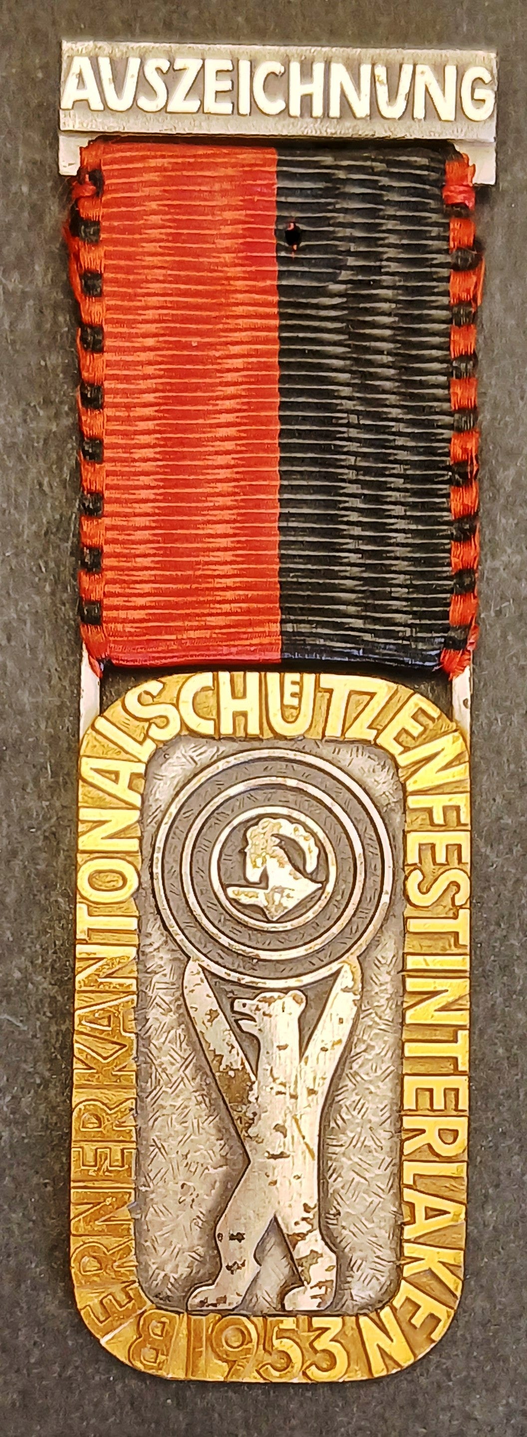 Medaglia Auszeichnung Berner Kantonal Schutzen Fest Interlaken 1953 - GTTS286