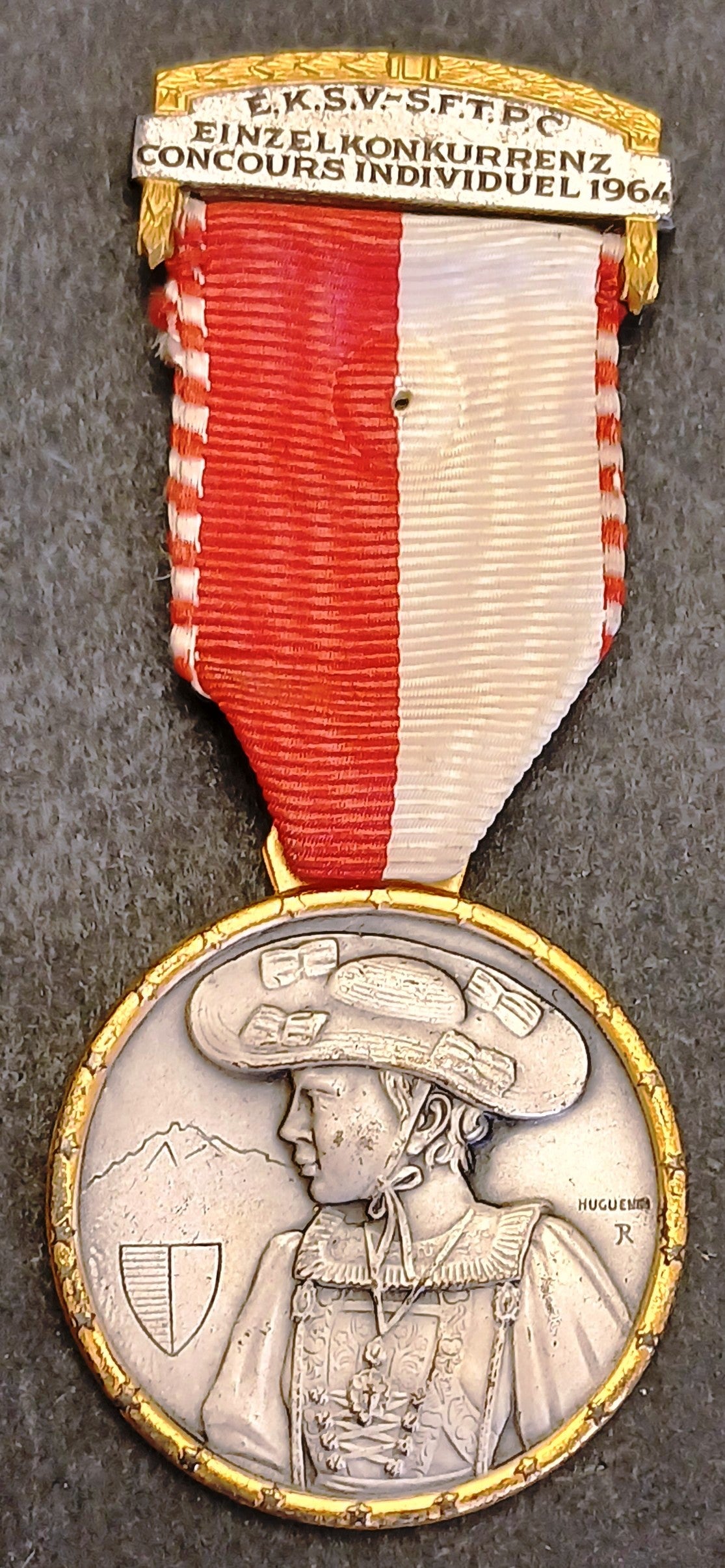 Medaglia Einzel Konkurrenz Concours Individuel 1964 - Luzern - GTTS302