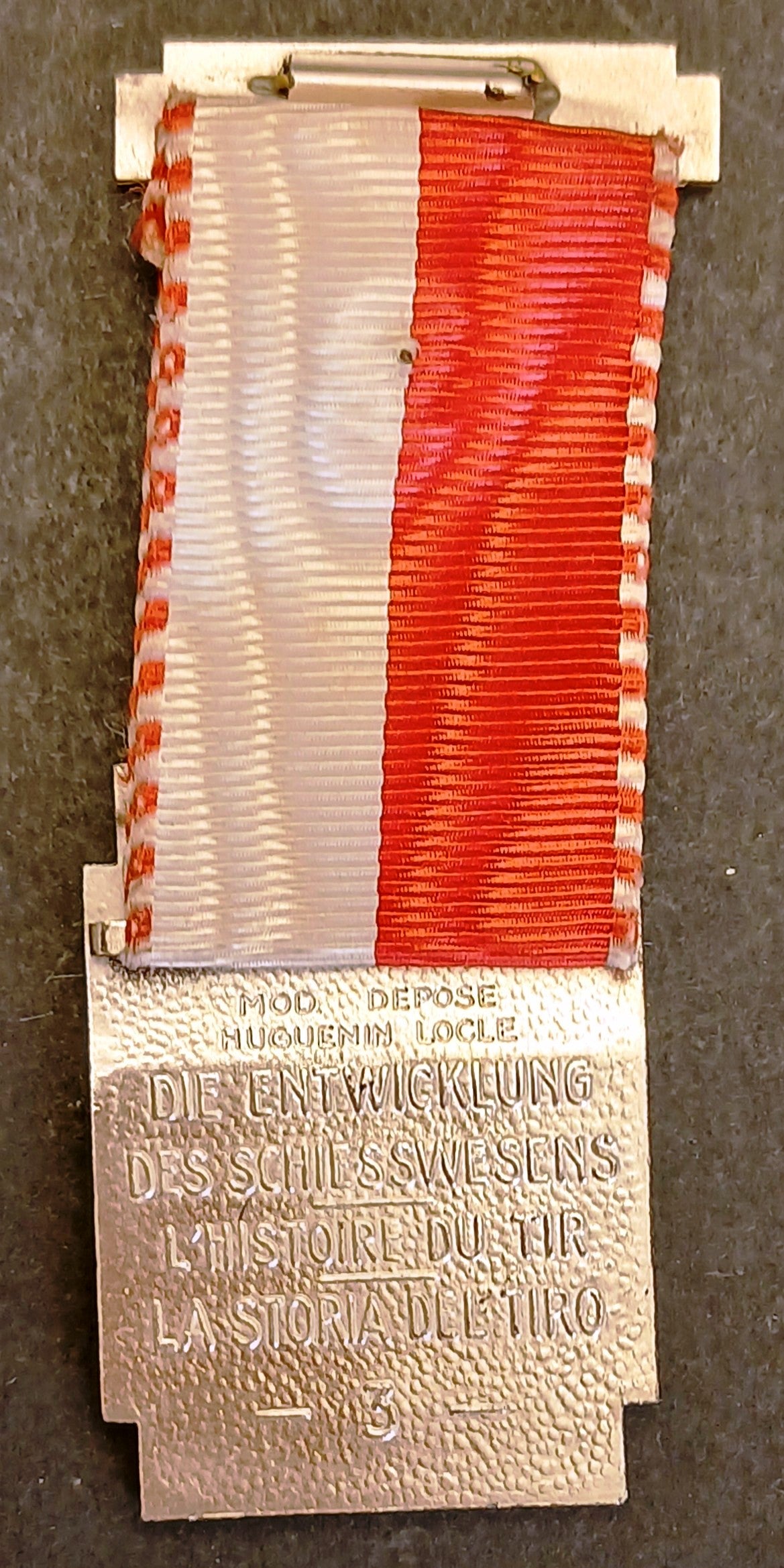 Medaglia 1950 Die Entwicklung L'Histoire du tir La storia del tiro - GTTS309