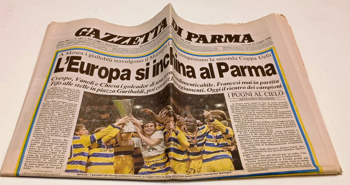 Gazzetta di Parma maggio 1999 - Parma vince la Coppa Uefa Calcio - RVSa1098