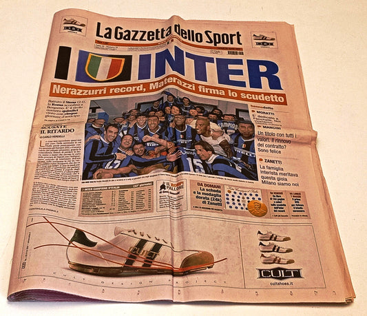 Gazzetta dello Sport 23 aprile 2007- Inter Campione di Italia Scudetto- RVSa1103