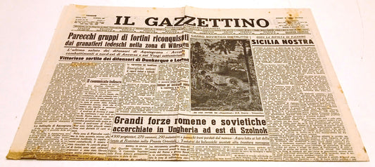 Quotidiano Il Gazzettino lunedi' 23 ottobre 1944-XXII - RVSa672