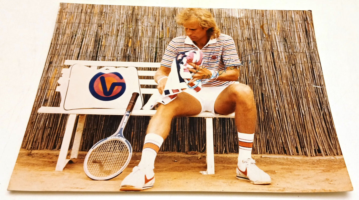 CV- Fotografia autografo Vitas Gerulaitis tennista statunitense - RVSa882
