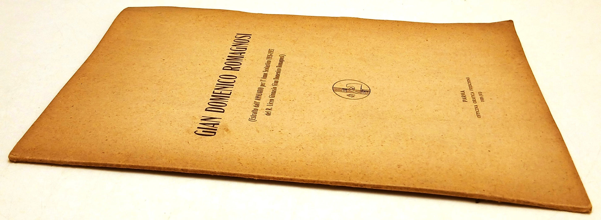 Gian Domenico Romagnosi estratto Annuario Liceo Ginnasio - Parma - 1928- ZFS121