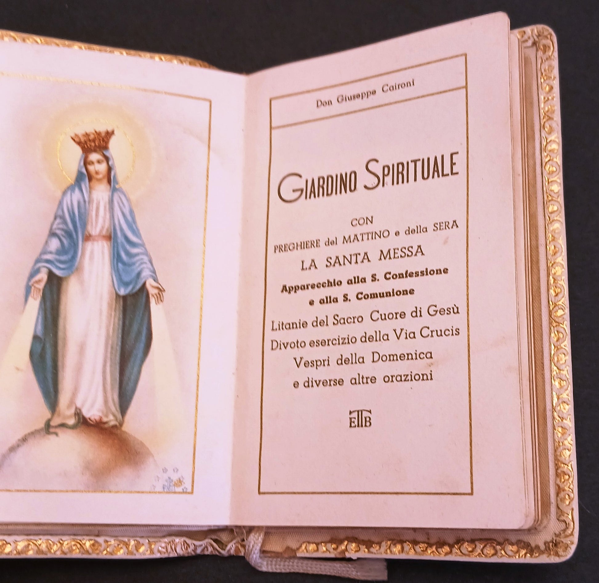 Giardino spirituale Preghiere - Don Giuseppe Caironi - Tavecchi - 1952 - LCH13