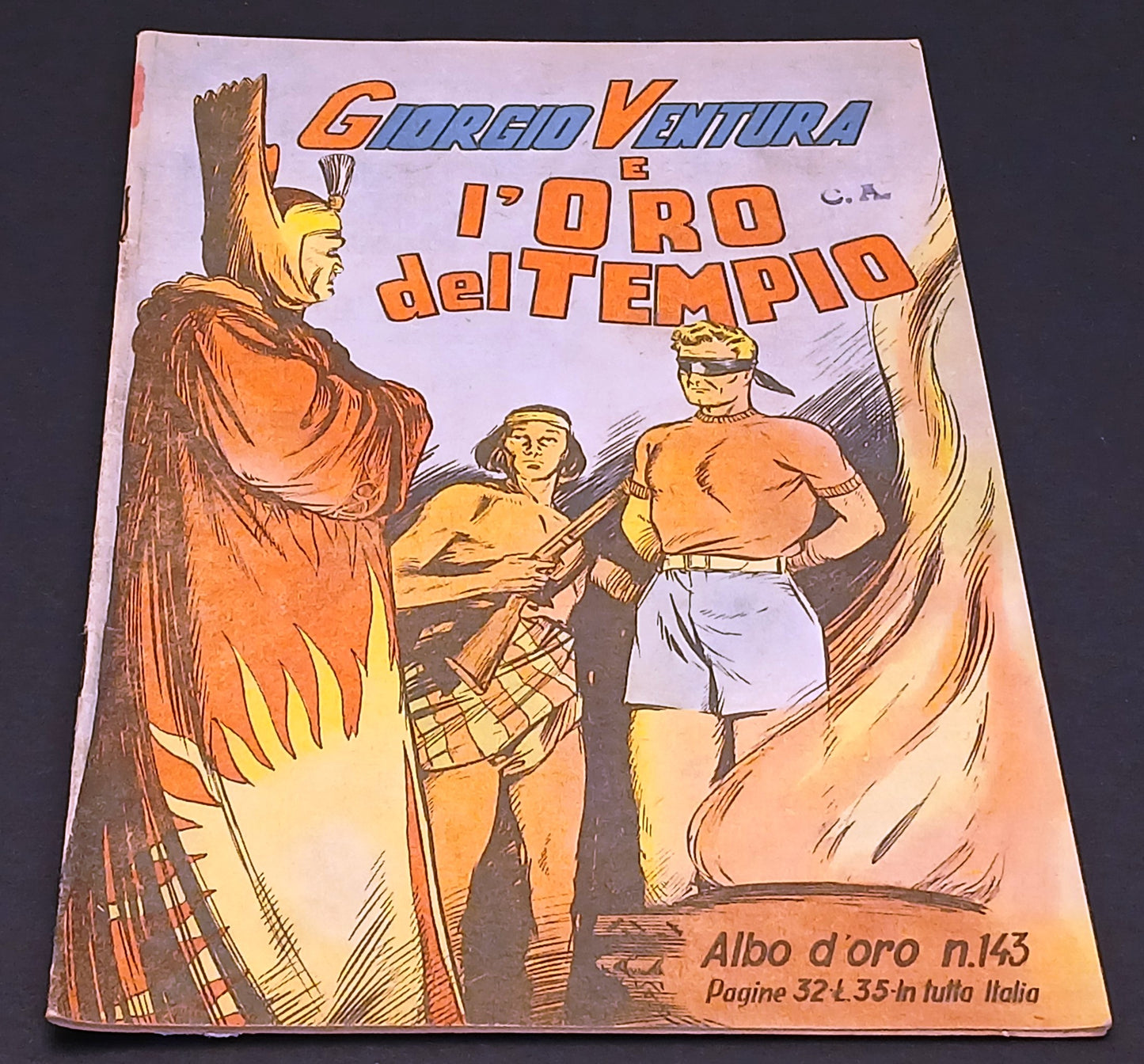 Albo d'oro n.143 Giorgio Ventura e l'oro del tempio - Mondadori - 1949 - H26