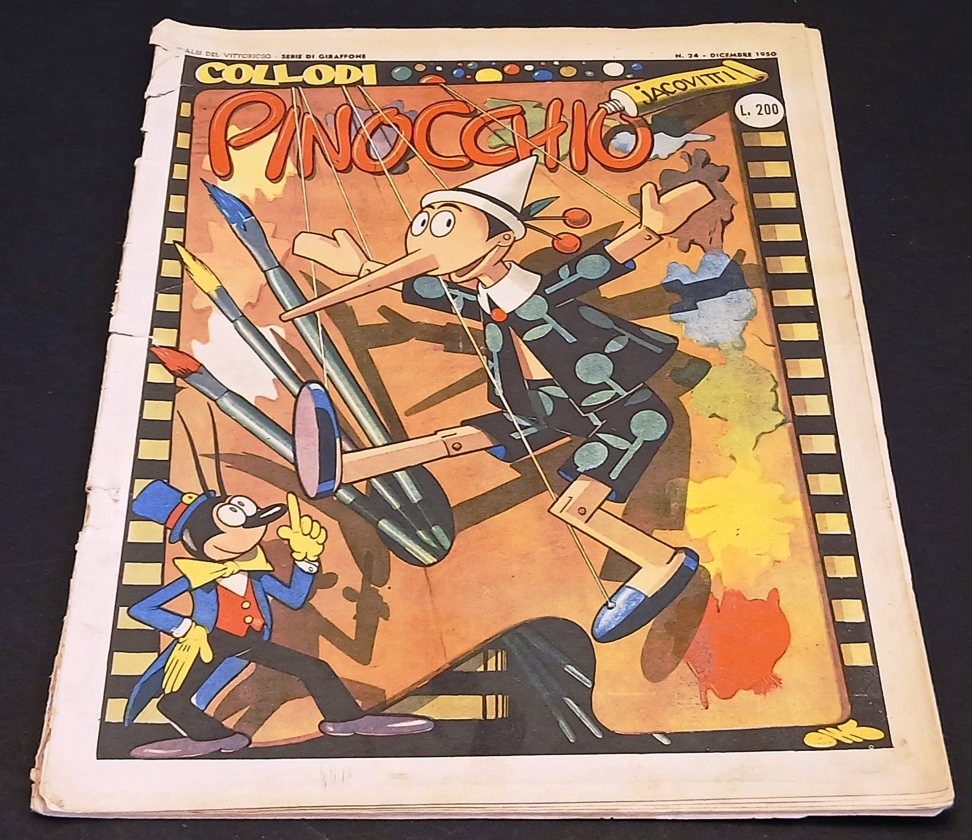 Albi del Vittorioso Serie Giraffone n.24 Pinocchio - Jacovitti - A.V.E. - RVSh95