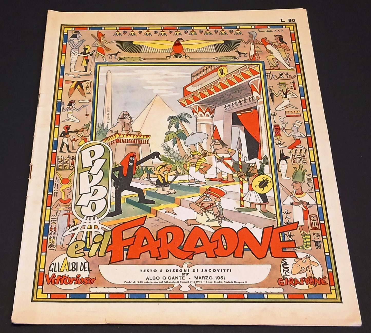 Albi del Vittorioso Serie Giraffone n.27 Pippo e il faraone - Jacovitti - RVSh92