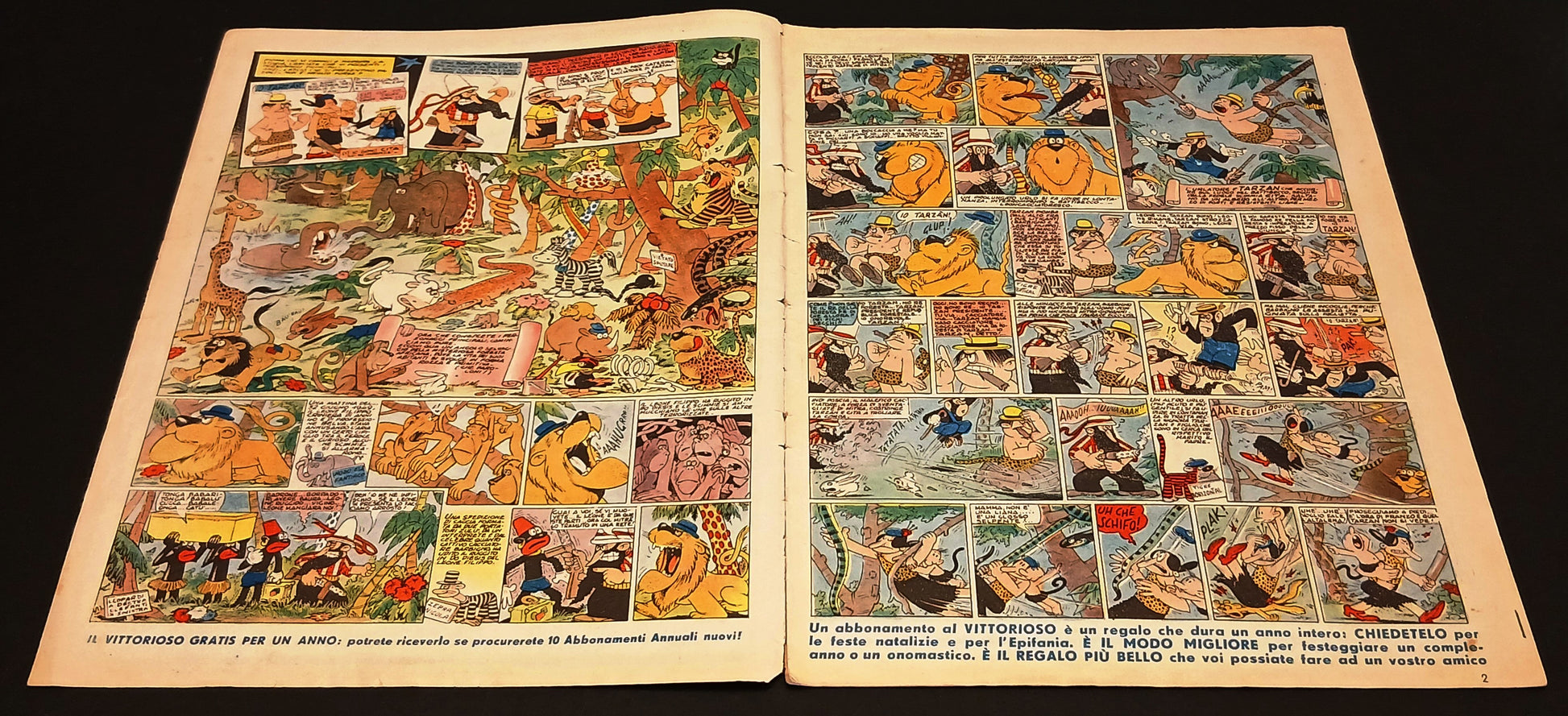 Albi del Vittorioso Serie Giraffone n.35 L'onorevole Tarzan - Jacovitti - RVSh90