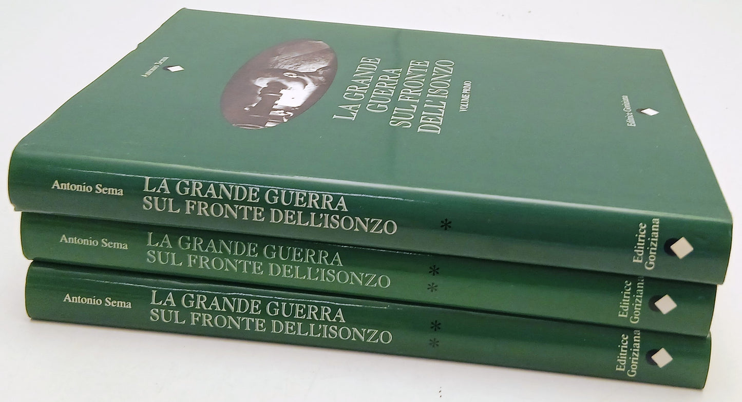 La grande guerra sul fronte dell'Isonzo 3 tomi - Antonio Sema- Goriziana- ZFS238