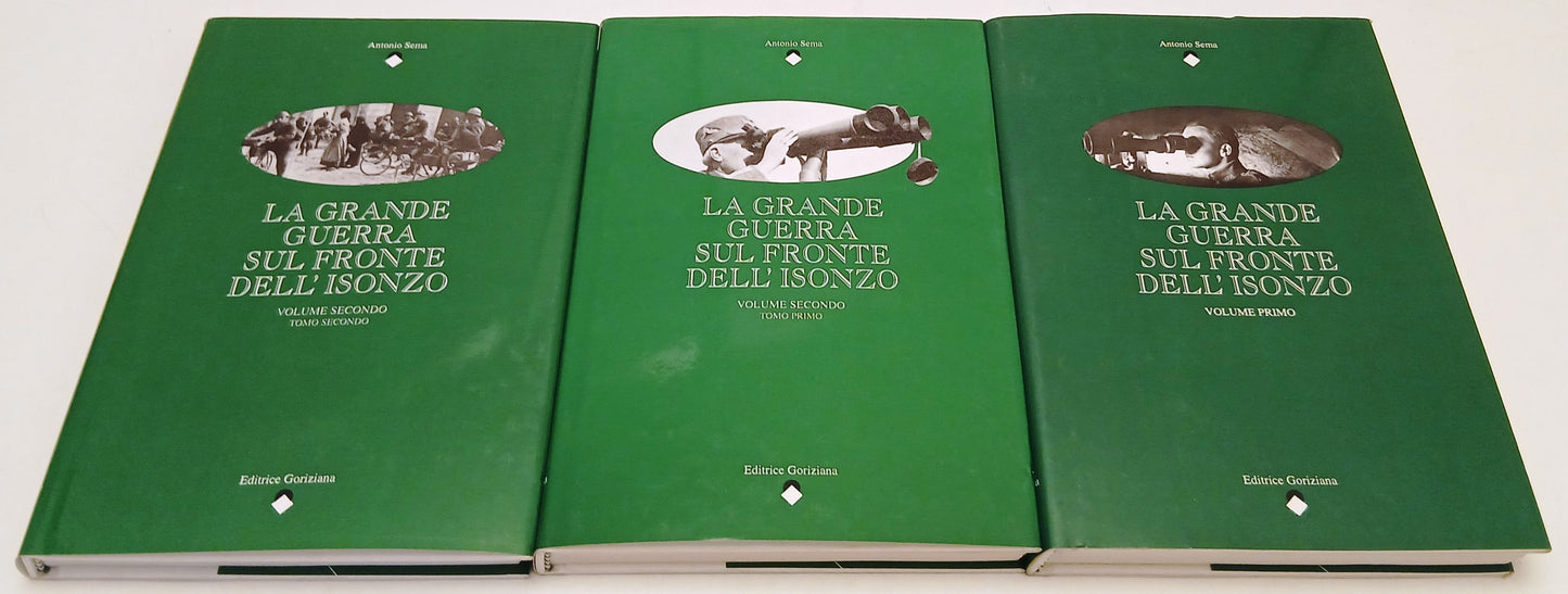 La grande guerra sul fronte dell'Isonzo 3 tomi - Antonio Sema- Goriziana- ZFS238