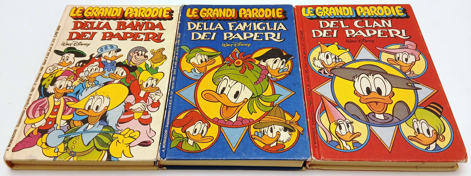 FD- LE GRANDI PARODIE 3 VOLUMI BANDA FAMIGLIA CLAN PAPERI - MONDADORI - C - N25