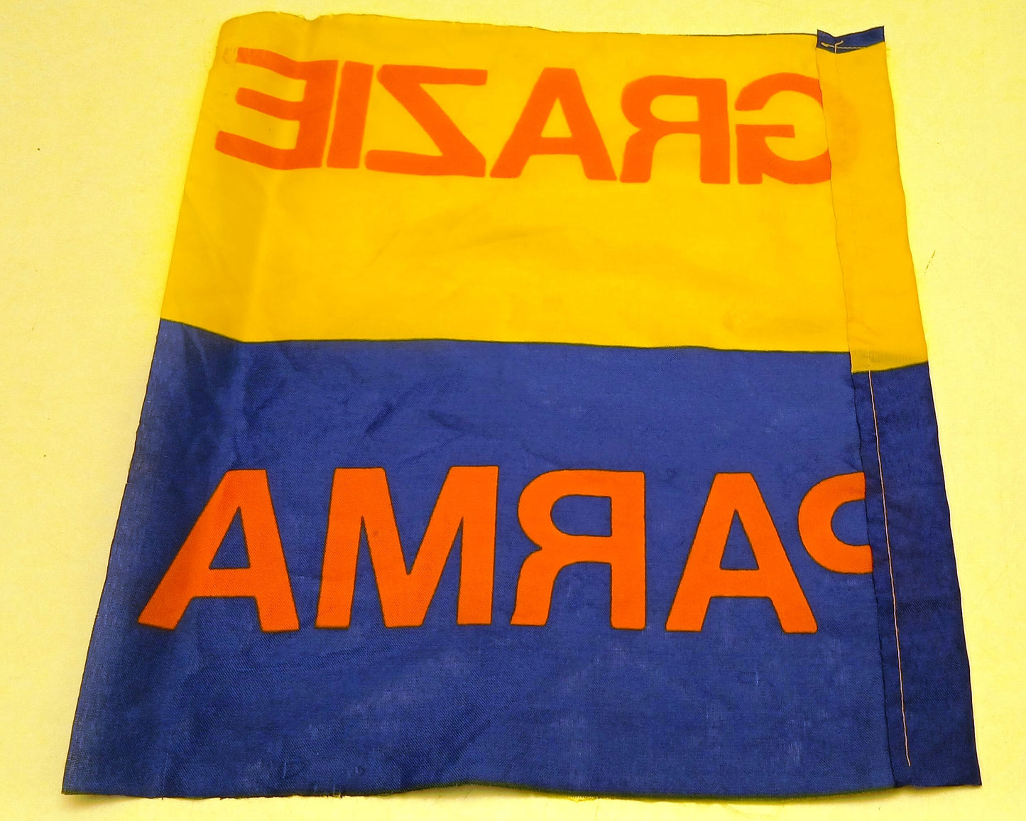 CV- Bandierina "Grazie Parma" Calcio - RVSa884