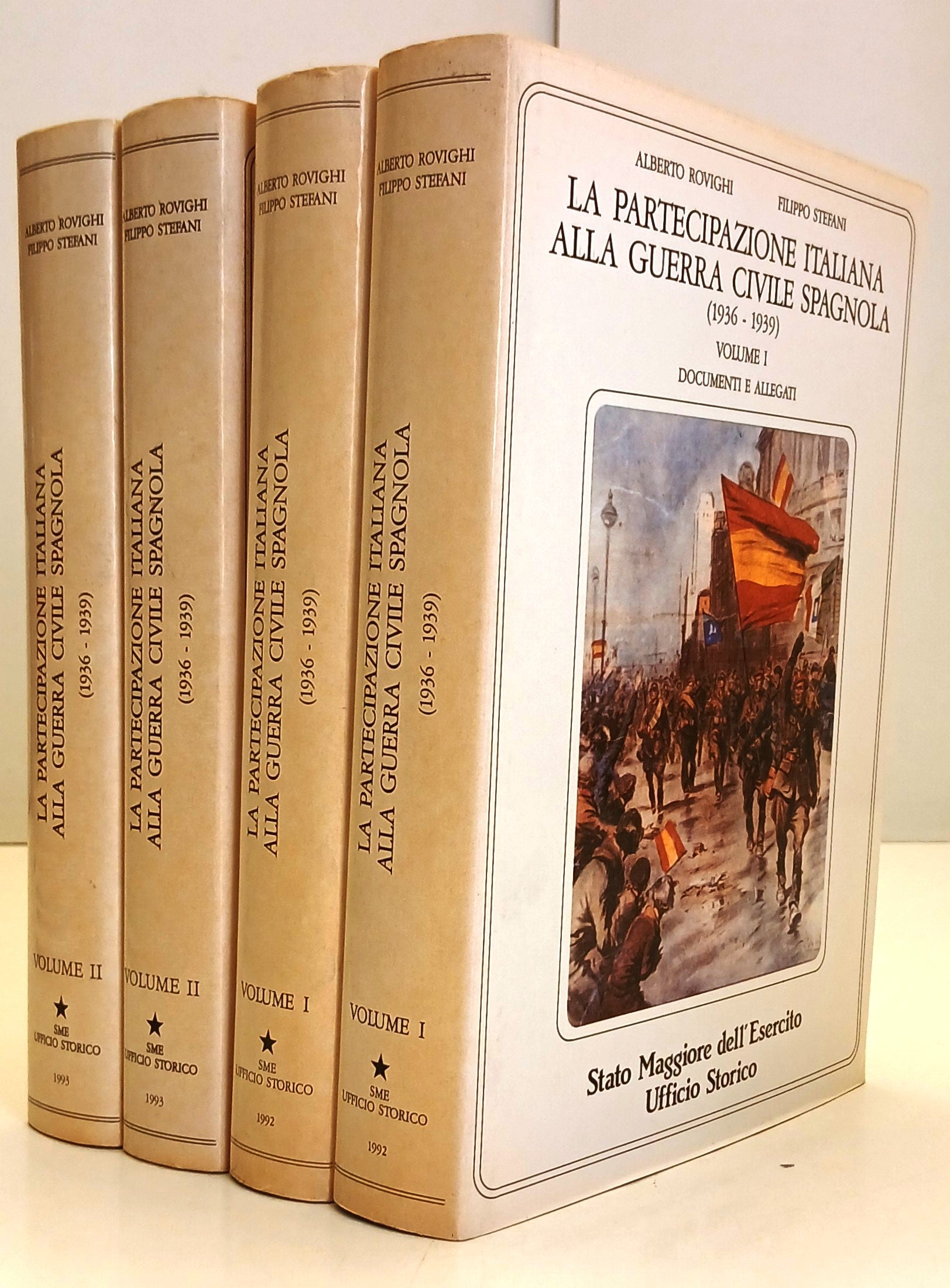 La partecipazione italiana alla Guerra Civile Spagnola 1936-1939 4 volumi- BLCP7