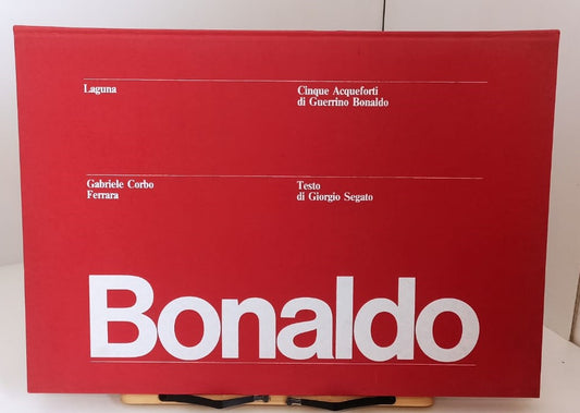 LIBRO D'ARTISTA - GUERRINO BONALDO LAGUNA CON 5 ACQUEFORTI ACQUAFORTE ORIGINALI