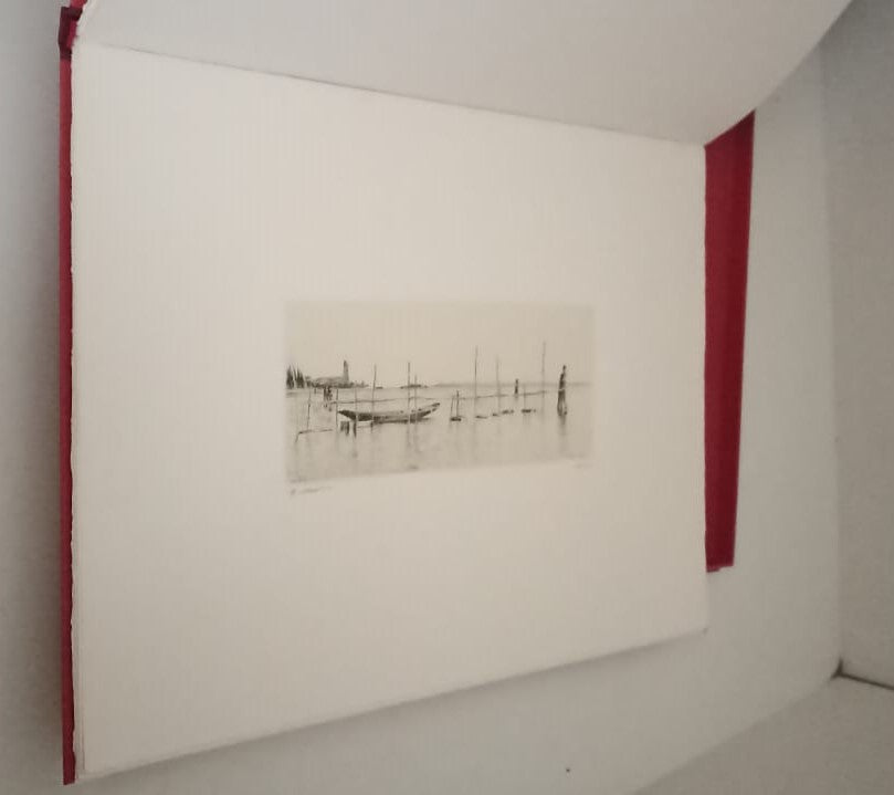 LT- LIBRO D'ARTISTA - GUERRINO BONALDO LAGUNA CON 5 TAVOLE ORIGINALI- CORBO- ZFS
