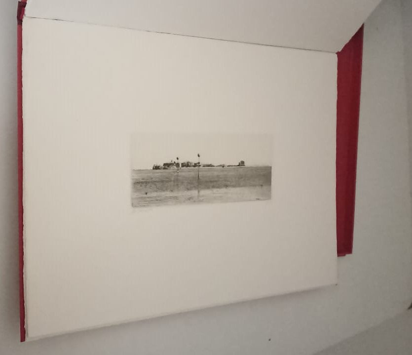 LIBRO D'ARTISTA - GUERRINO BONALDO LAGUNA CON 5 ACQUEFORTI ACQUAFORTE ORIGINALI