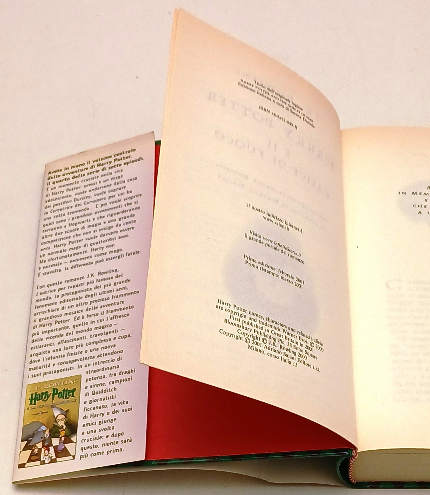 Harry Potter e il calice di fuoco - J. K. Rowling - Salani - 1a ristampa- ZFS236
