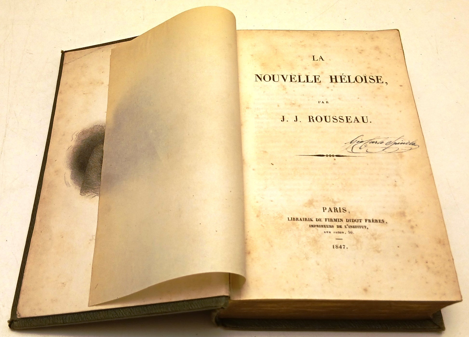 La Nouvelle Heloise - Rousseau - Firmin Didot Freres - 1847- in francese- ZFS120