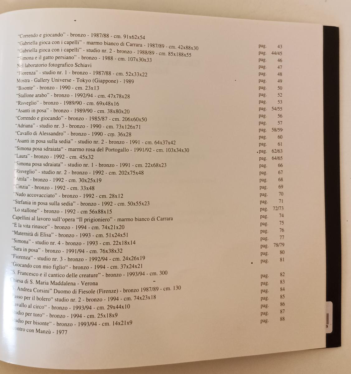 LT- URSULA HUBER WERKE OPERE WORKS 1980/2001 CATALOGO OPERE 2000 - C - XFS163