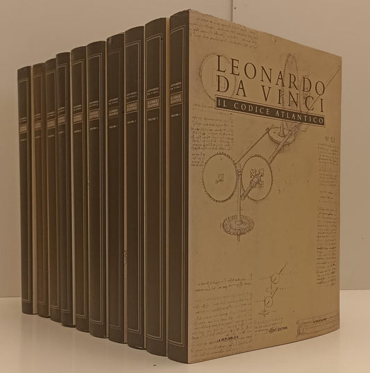 LZ- IL CODICE ATLANTICO 20 VOLUMI - LEONARDO DA VINCI- GIUNTI LA REPUBBLICA- YFS