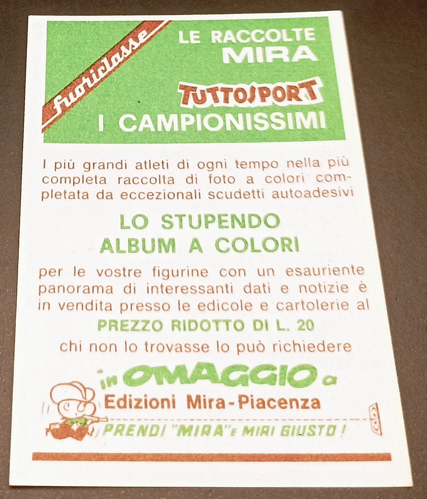 BASEBALL CARD - MIRA - CAMPIONISSIMI 1968 - JOE DI MAGGIO - 126 