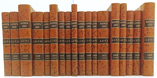 LZ- COLLEZIONE RACCOLTA LEGGI PARMA PIACENZA GUASTALLA 1815 1849 DUCALE - BLCG10