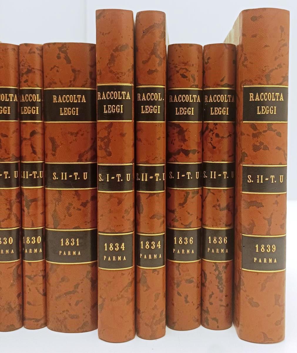 LZ- COLLEZIONE RACCOLTA LEGGI PARMA PIACENZA GUASTALLA 1815 1849 DUCALE - BLCG10