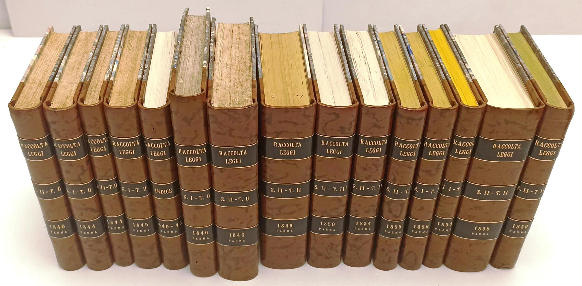 LZ- COLLEZIONE RACCOLTA LEGGI PARMA PIACENZA GUASTALLA 1815 1849 DUCALE - BLCG10