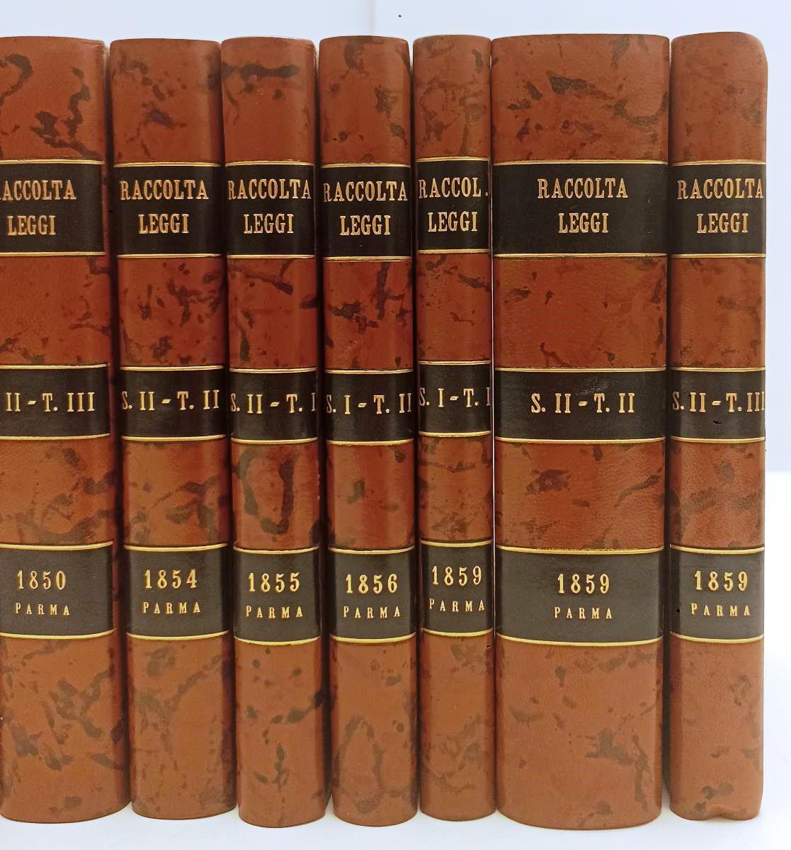 LZ- COLLEZIONE RACCOLTA LEGGI PARMA PIACENZA GUASTALLA 1815 1849 DUCALE - BLCG10