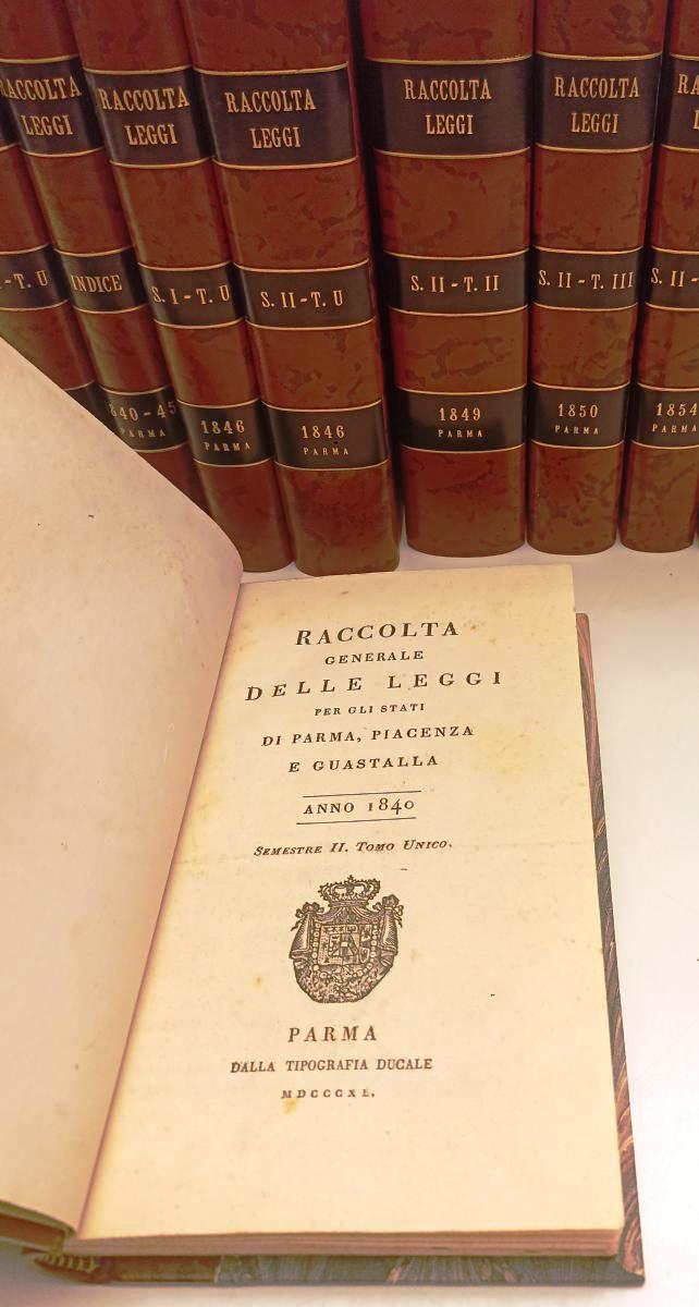 LZ- COLLEZIONE RACCOLTA LEGGI PARMA PIACENZA GUASTALLA 1815 1849 DUCALE - BLCG10