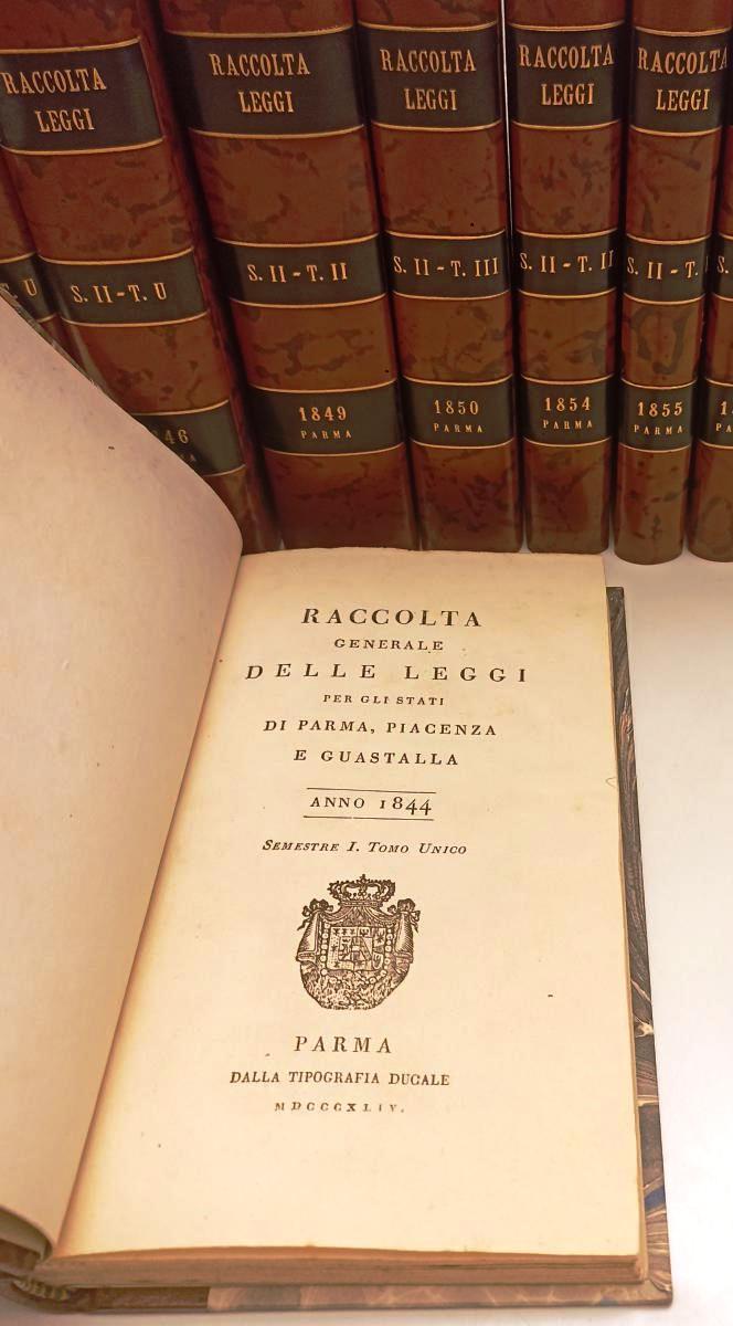 LZ- COLLEZIONE RACCOLTA LEGGI PARMA PIACENZA GUASTALLA 1815 1849 DUCALE - BLCG10