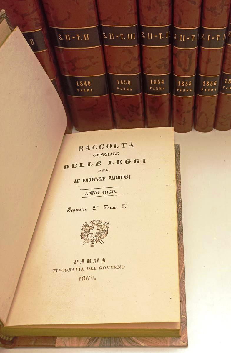 LZ- COLLEZIONE RACCOLTA LEGGI PARMA PIACENZA GUASTALLA 1815 1849 DUCALE - BLCG10