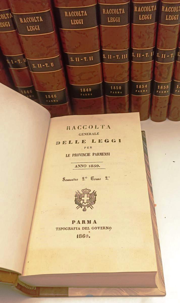 LZ- COLLEZIONE RACCOLTA LEGGI PARMA PIACENZA GUASTALLA 1815 1849 DUCALE - BLCG10