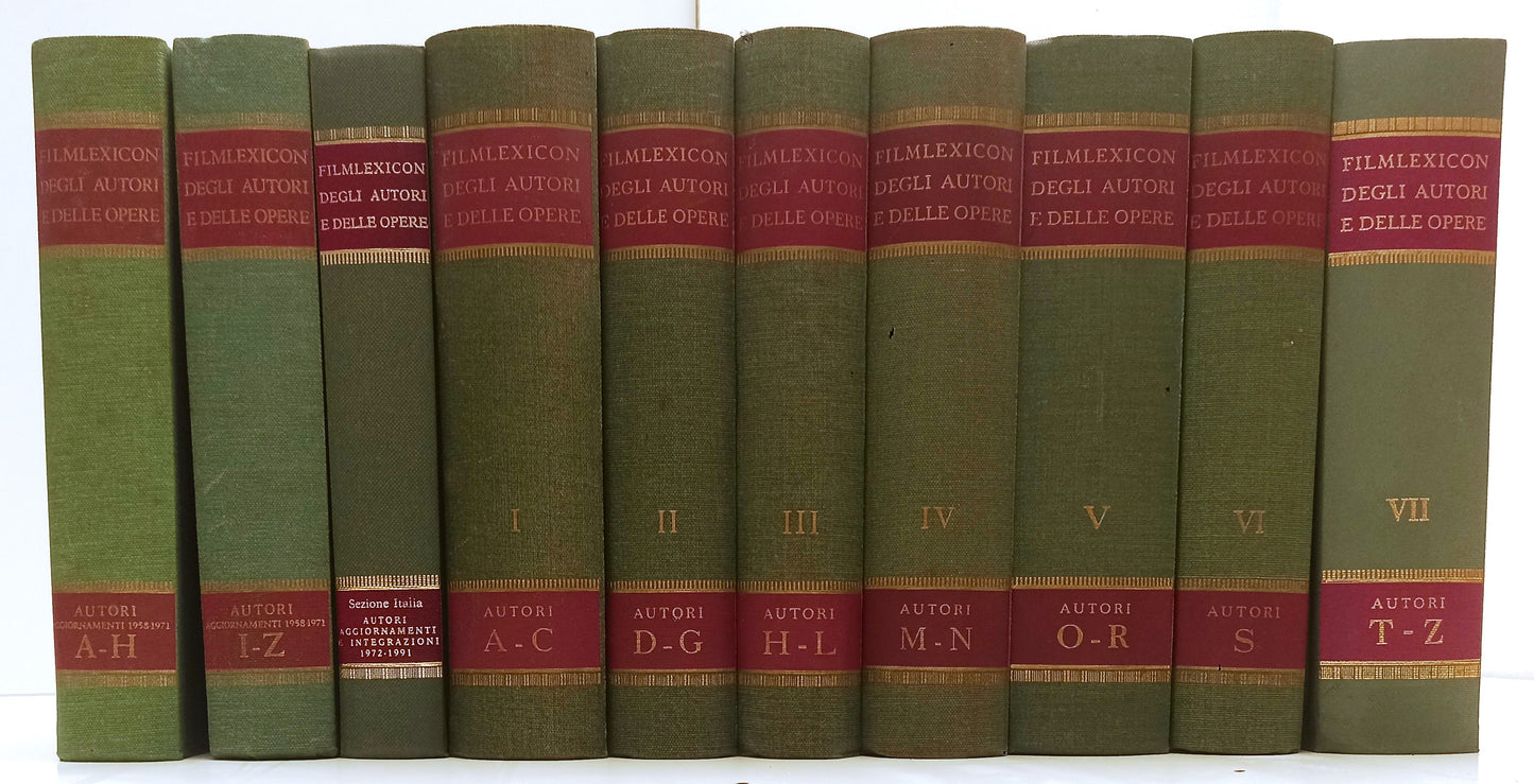 LW- ENCICLOPEDIA FILMEXICON DEGLI AUTORI E DELLE OPERE 10 VOLUMI COMPLETA BLCG13