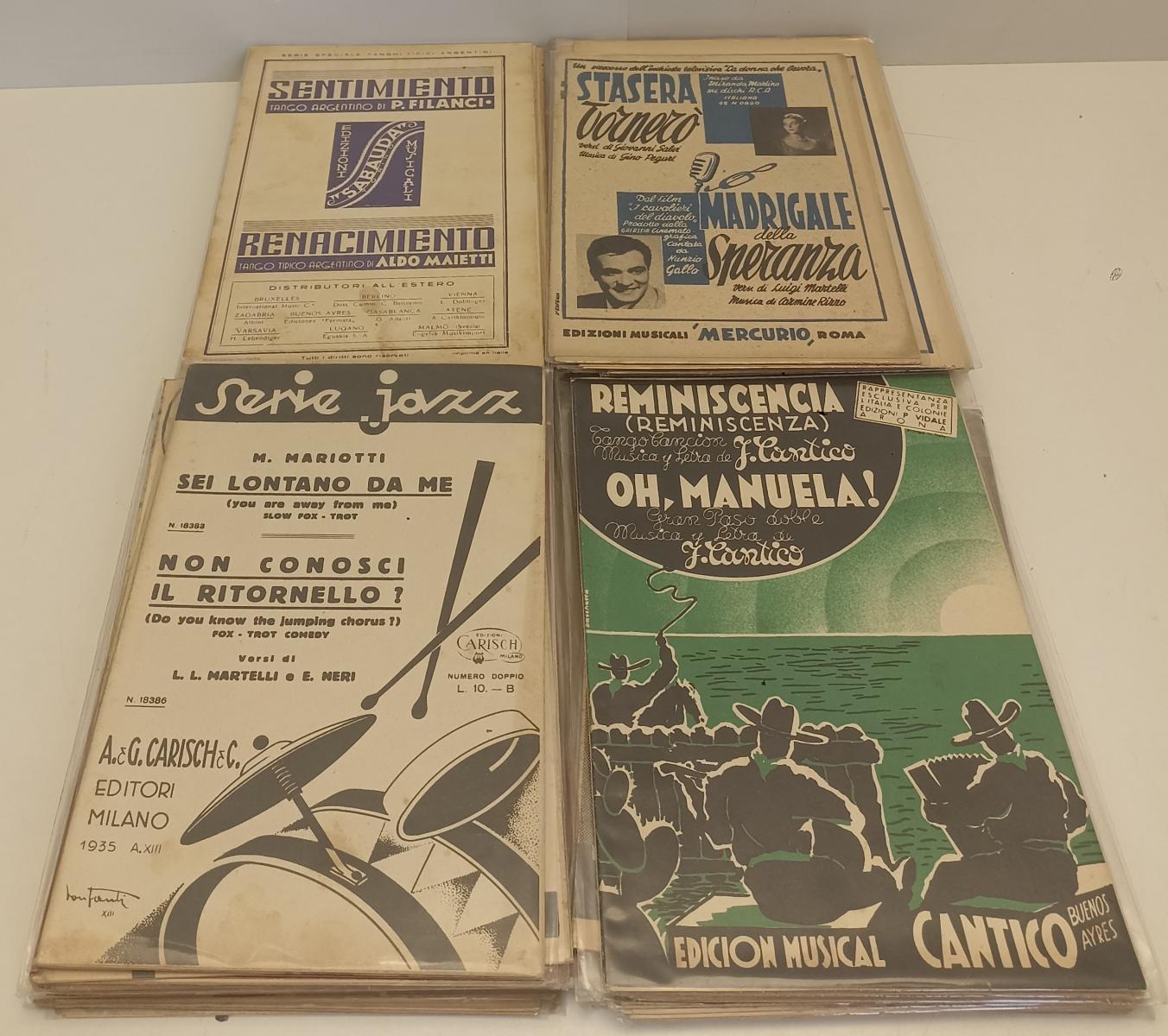 LZ- LOTTO 100 SPARTITI MUSICALI - CARISCH SUVINI ZERBONI CHIAPPO MARCORA- BLCP71