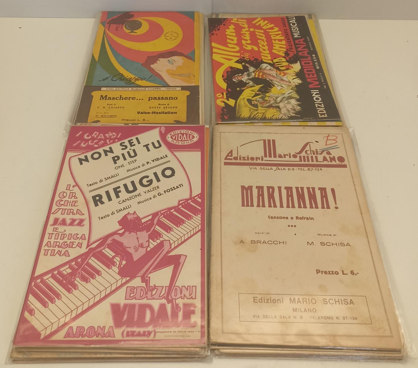 LZ- LOTTO 100 SPARTITI MUSICALI - CARISCH SUVINI ZERBONI CHIAPPO MARCORA- BLCP71