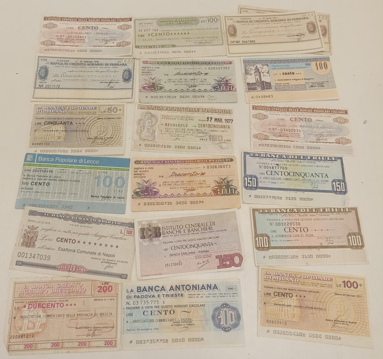 LZ- CATALOGO MINIASSEGNI + 100 ASSEGNI circa - CRAPANZANO - ABAFIL - B - RVSa500