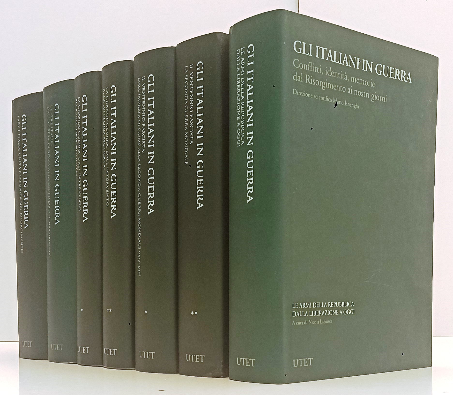 LS- GLI ITALIANI IN GUERRA 7 VOLUMI- MARIO ISNENGHI- UTET- 2008/2009- CS- BLCP80