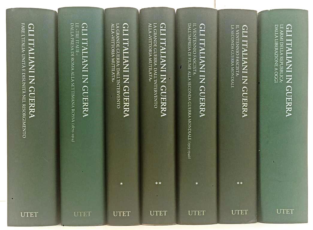 LS- GLI ITALIANI IN GUERRA 7 VOLUMI- MARIO ISNENGHI- UTET- 2008/2009- CS- BLCP80