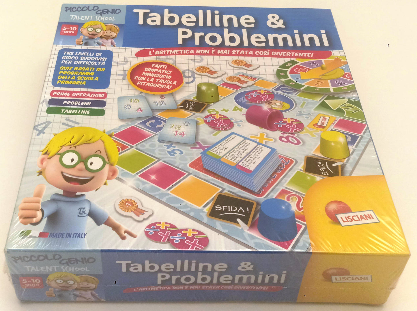 GG- PICCOLO GENIO TALENT SCHOOL TABELLINE & PROBLEMINI NUOVO - LISICIANI - RGZ