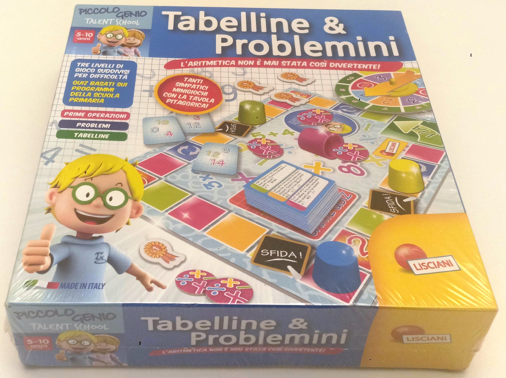 GG- PICCOLO GENIO TALENT SCHOOL TABELLINE & PROBLEMINI NUOVO - LISICIANI - RGZ