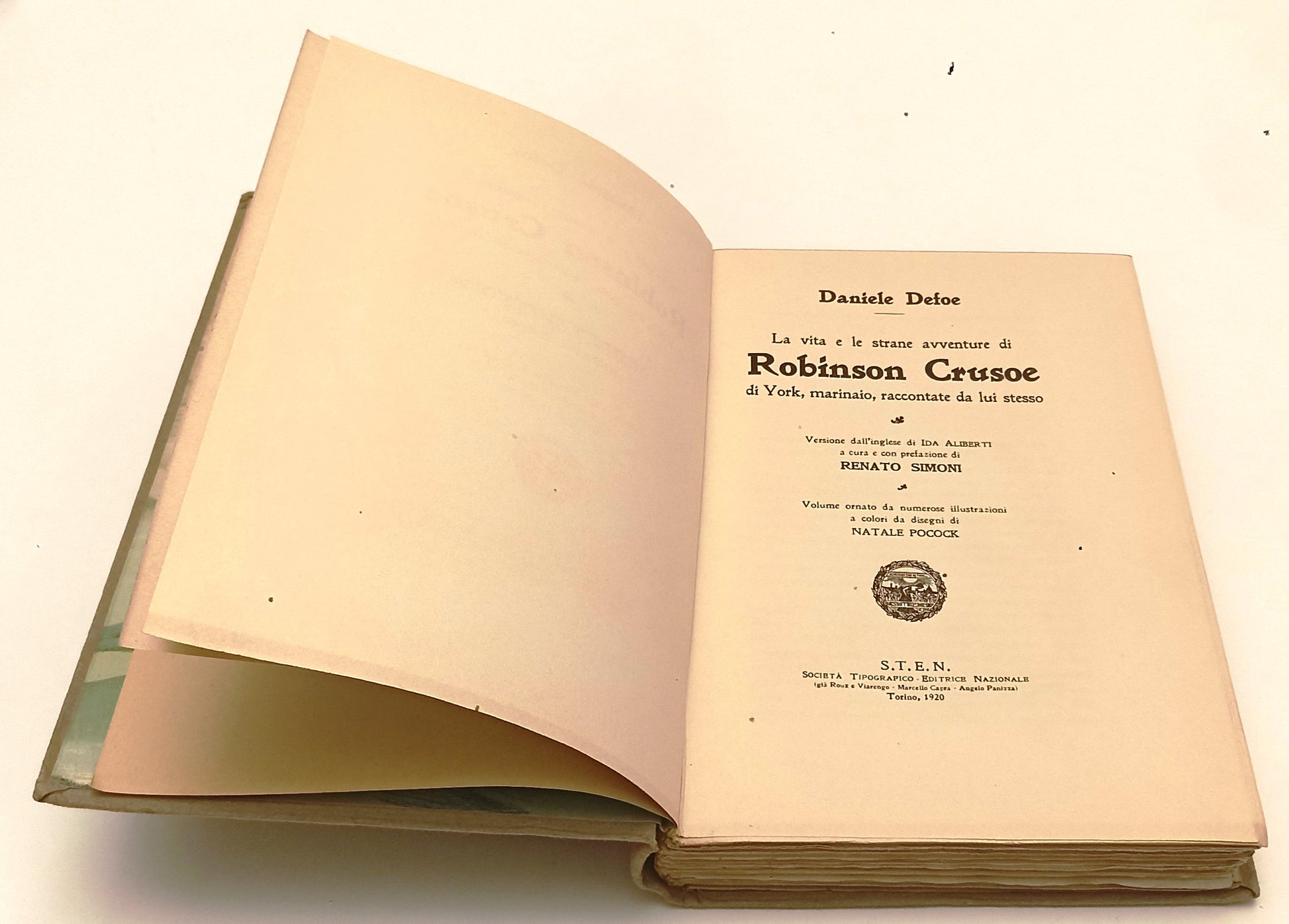 LB- ROBINSON CRUSOE ILLUSTRAZIONI POCOCK - DANIELE DEFOE - STEN- 1920- C- YFS342