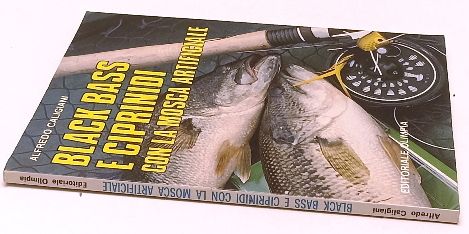 LZ- BLACK BASS E CIPRINIDI MOSCA ARTIFICIALE- CALIGIANI- OLIMPIA- 1985- B-YFS342